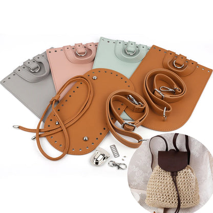 Diy Handmade Handbag Leather Shoulder Strap Woven Bag Set Bag Bottoms With Hardware Package Accessories For Women Bag Backpack