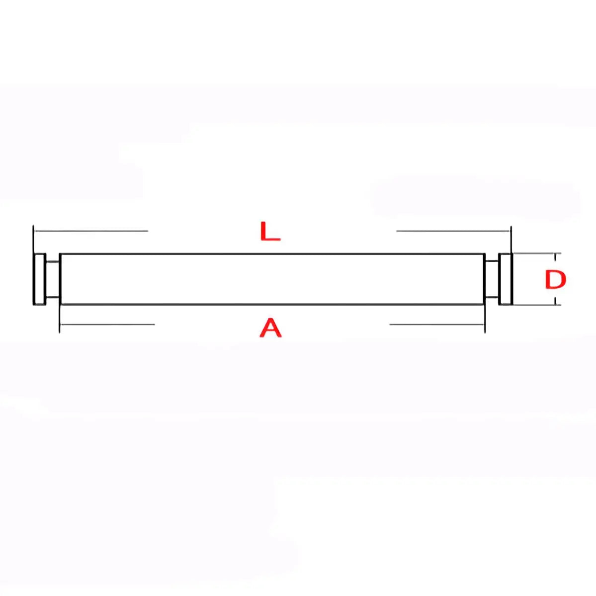 Anti-corrosion M3 M4 M5 M6 M8 M10 304 Stainless Steel Grooved Pins Shaft Plug Double Head Circlip Pin Positioning Dowels Dowel