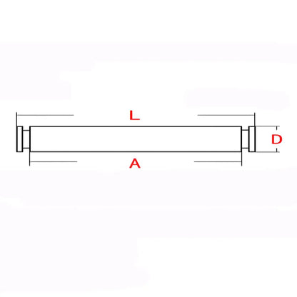 Anti-corrosion M3 M4 M5 M6 M8 M10 304 Stainless Steel Grooved Pins Shaft Plug Double Head Circlip Pin Positioning Dowels Dowel