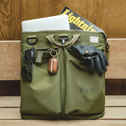 Maden Men Tactical Gear Helmet Military Carry Bag Multi-pocket Flyer Travel Bags Computer Laptop Hand Bag Single Shoulder Bag