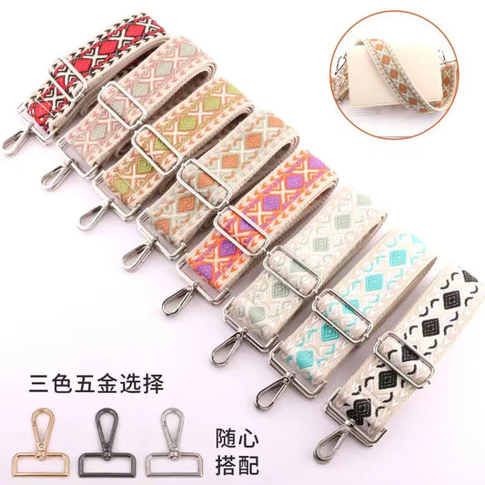 Versatile Style 3.8cm New Jacquard Bag Strap Shoulder Strap Adjustable And Replaceable Bag Shoulder Strap Diagonal Cross Accesso