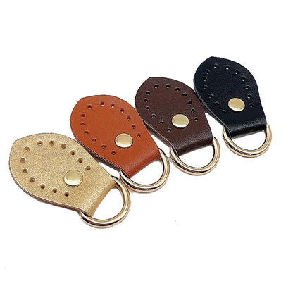 2pcs Fashion Leather Handmade Buckle Replacement For DIY Handbag Shoulder Bag Backpack Block Lock Accessories Chain Clasp