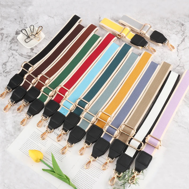 Shoulder Bag Belt Strap New Crossbody Adjustable Replacement Handbag Colourful Handle DIY Bag Accessories Nylon Sling Bag Strap