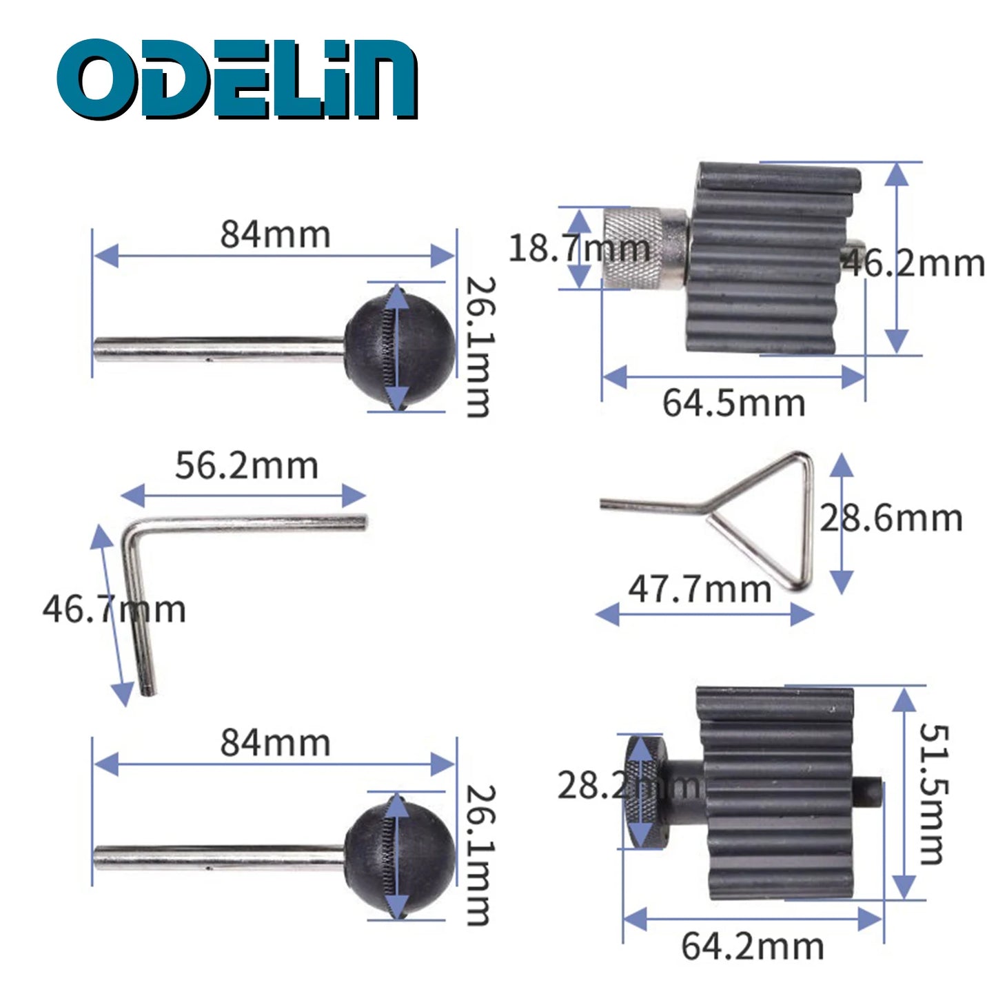 Auto Diesel Engine Crankshaft Timing Tools Kit for VW Audi Skoda 1.2 1.4 1.9 2.0 TDI PD