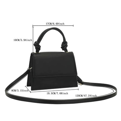 Solid Pu Leather Shoulder Bag Fashion Designer Handbags Top Handle Bags for Women Casual Crossbody Bags Luxury Bag