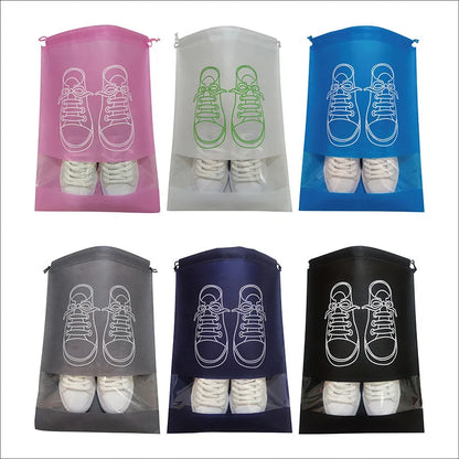 Non-woven Shoes Bag Waterproof Dustproof Travel Bag Portable Tote Drawstring Bag For Shoes Storage Shoes Organizer 2024