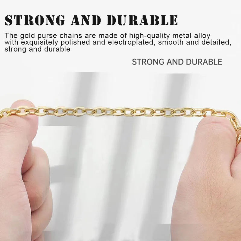 High Quality Bag Chain Strap Shoulder Crossbody Handbag Bag Metal Replacement Chains Bag Parts Accessories