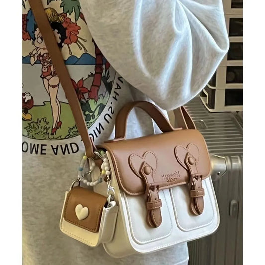 Handbag Women's 2023 Summer New Fashion PU Single Shoulder Small Square Bag Versatile Commuter Crossbody Cambridge Bag