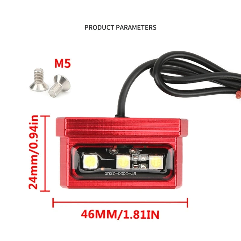 Universal 12V Motorcycle 3 LED License Plate Light Mini Motorbike Frame Rear Tail Number Light Waterproof Signal Decorative Lamp