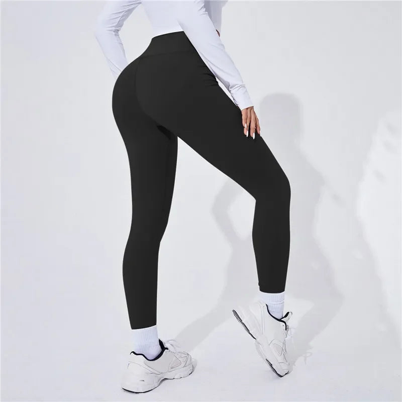 High Waist Yoga Warm Leggins Sports Tights Thermal Woman Running Pants Sexy Butt Lifting Leggings Push Up Panties Gym Fitness