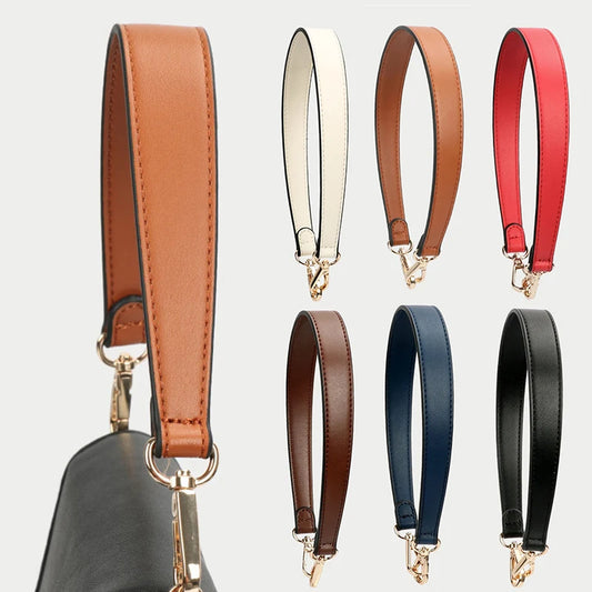 Women Genuine Leather Shoulder Strap Carrying Strap Armpit Bag Hand Carry Bucket Bag Handbag Replacement Belt Bag