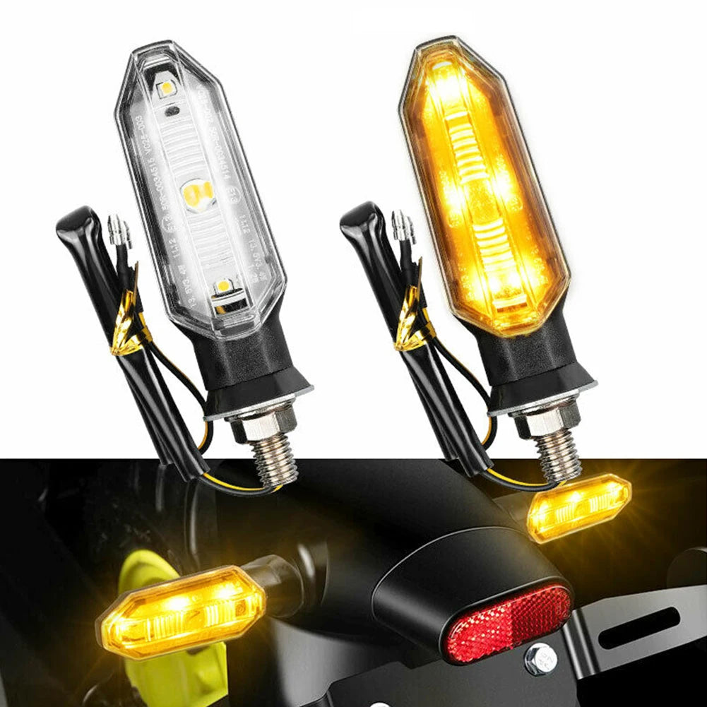 Motorcycle Turn Signals Lights Flasher Led Arrow Indicator Blinker Lamp Directional Accessories for Kawasaki Honda Suzuki Yamaha