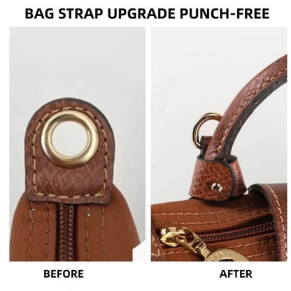 Genuine Leather Bag Straps Punch-free Shoulder Strap Crossbody Conversion Buckle Bag Transformation Accessories for Longchamp