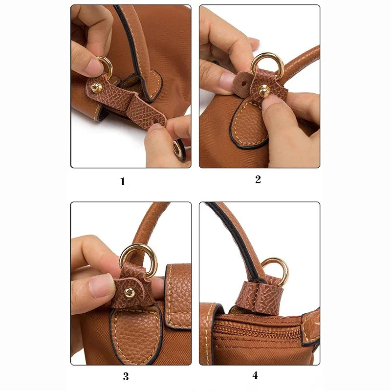 New Adjustable Length Bag Strap For Longchamp Mini Bag Free Punching Modification Transformation Accessories for Shoulder Strap