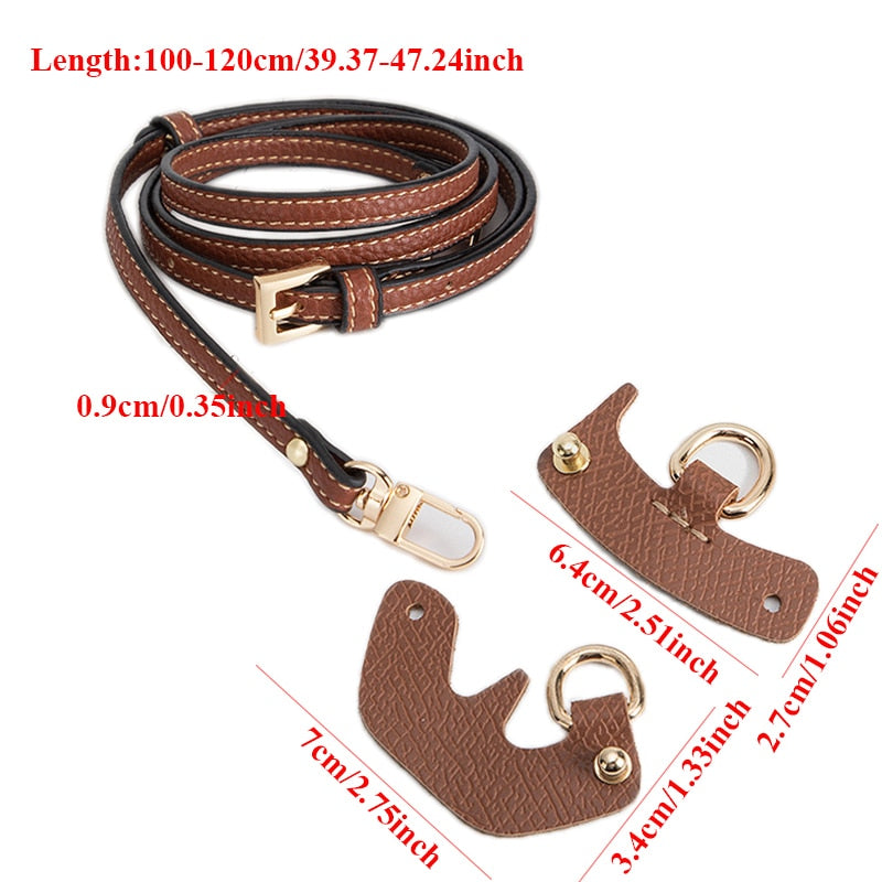 Elevate Your Style with Bag Transformation Accessories - Genuine Leather Mini Bag Strap