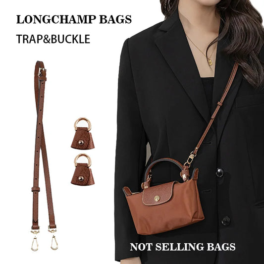 New Bag Strap For Longchamp Mini Bag Free Punching Modification Transformation Accessories for Mini Bag Shoulder Strap