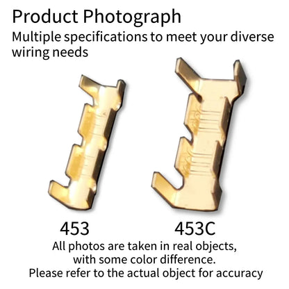 100pcs 453/453C U-shaped Terminal Wire Quick Connector Terminal Small Tooth Fascia Terminal 0.5-1.5mm2/2.5-4.0mm2