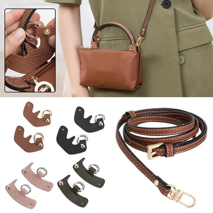 Elevate Your Style with Bag Transformation Accessories - Genuine Leather Mini Bag Strap