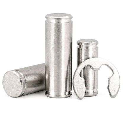 Anti-corrosion M3 M4 M5 M6 M8 M10 304 Stainless Steel Grooved Pins Shaft Plug Double Head Circlip Pin Positioning Dowels Dowel