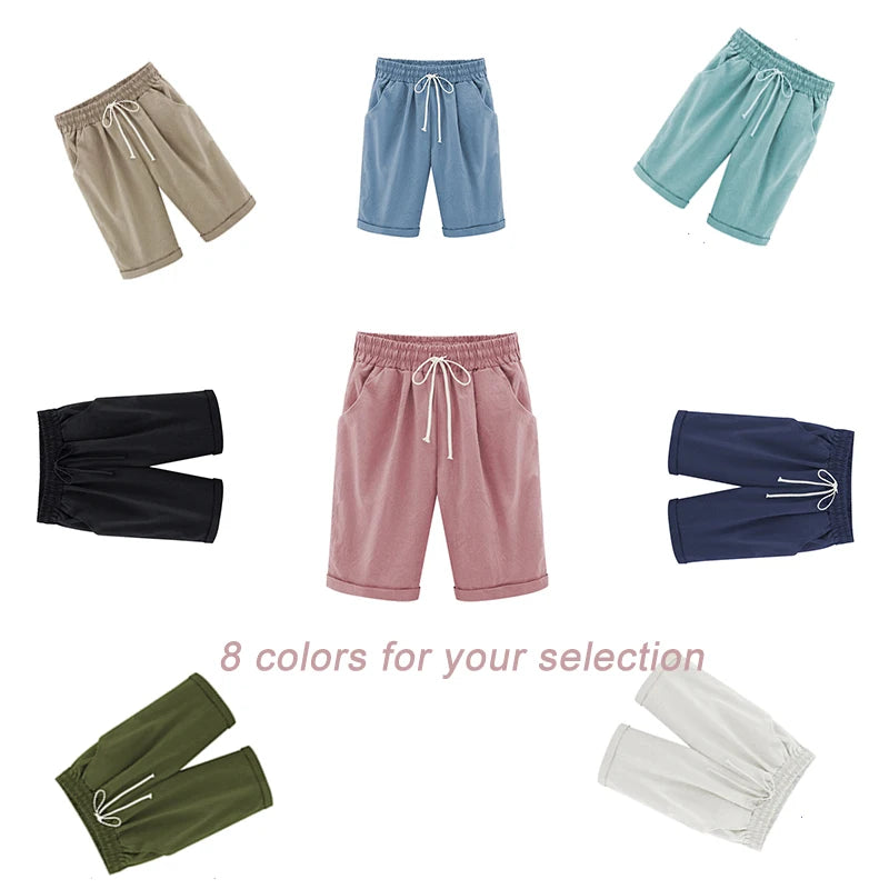 Summer Female Five Pants Thin Outer Wear Pants Women Slacks Casual Pants Harem Pants Beach Wear