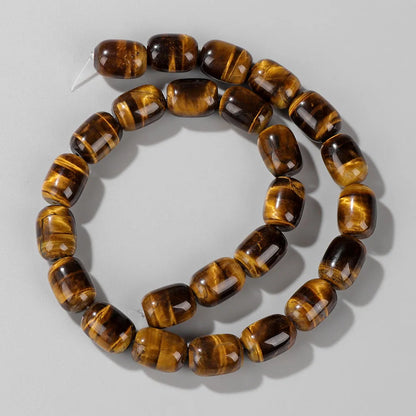 Natural Yellow Tiger Eye Stone Beads Round Irregular Loose Spacer Bead for Jewelry Making Necklace Bracelet Earrings Accessories