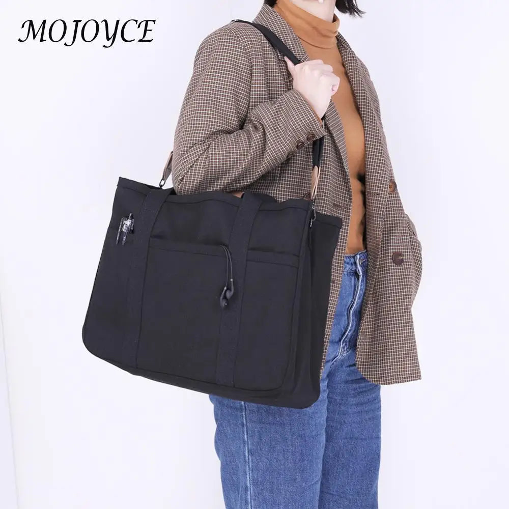 Women Large Capacity Bag with Adjustable Strap Canvas Bag Versatile Shoulder Bag Tote Bag for Shopping Work Daily Use Tote Purse