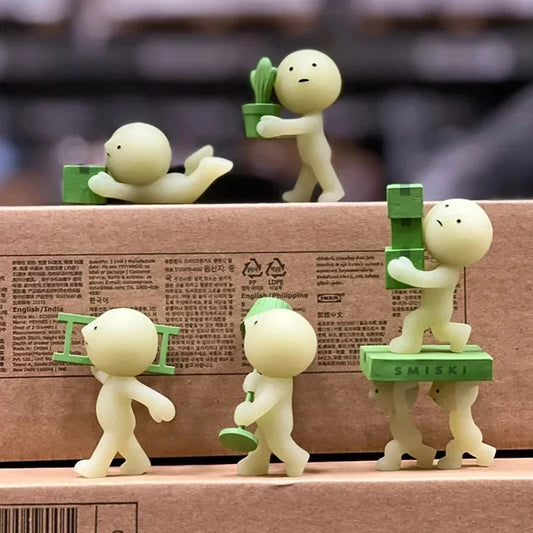 New Smiski Moving Series Blind Box Toys Mystery Box Mistery Figure Caja Misteriosa Surprise Box Kawaii Toys Model Birthday Gift