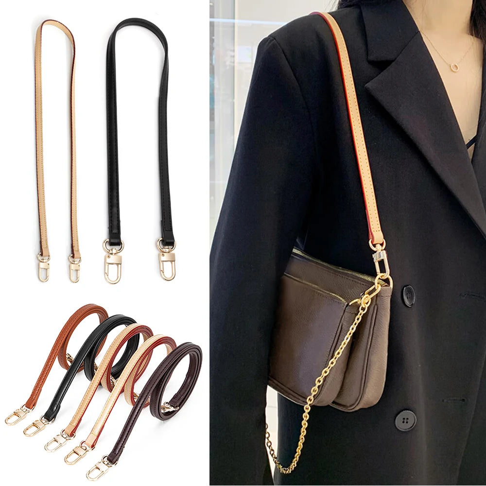 High Quality Women Bag Strap Handbag Handle Shoulder Crossbody Belt Genuine Leather Bag Strap Replacement Bag Accessories
