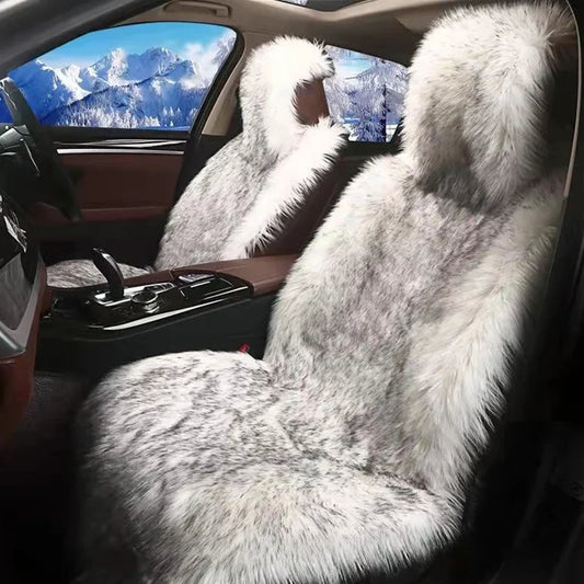 Faux Fur Car Seat Cover Automobiles Protector Cushion Forros Para Asientos Autos Plush Winter Warm Seats Mat for Audi Peugeot