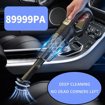 1 Set Car Mounted Vacuum Cleaner Handheld Powerful Suction Rechargeable Car and Home Dual Use Small Wireless Vacuum Cleaner