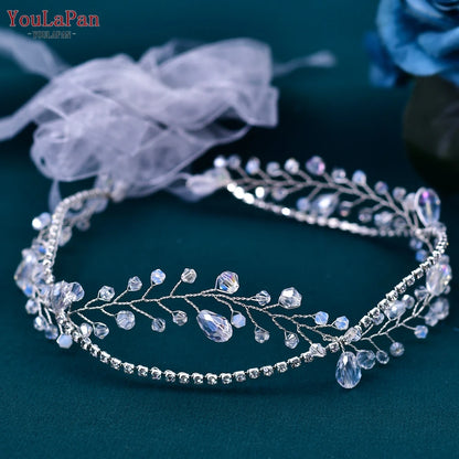 YouLaPan SH93 Clear Crystal Bridal Belts Thin Bridal Belt Rhinestone Bridal Belt Accessories Belt for Dress Wedding Accessories