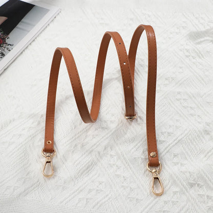 120cm Adjustable Pu Leather Bag Strap 1.2cm Wide Shoulder Bag Handle for Handbag Crossbody Straps Bag Part & Accessories