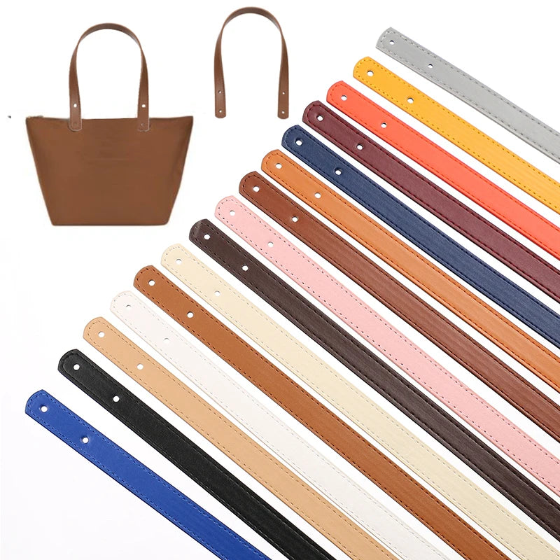 2pcs PU Leather Shoulder Bag Strap Bag Accessories Women Bag Handles DIY Replacement Handle For Handbag Crossbody Bags Belts