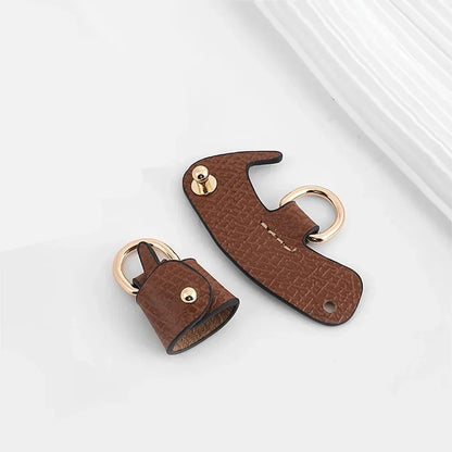 Bag Shoulder Strap For Longchamp Short Handle Bag Adjustable Free Punching Modified Messenger Strap Real Leather Shoulder Strap