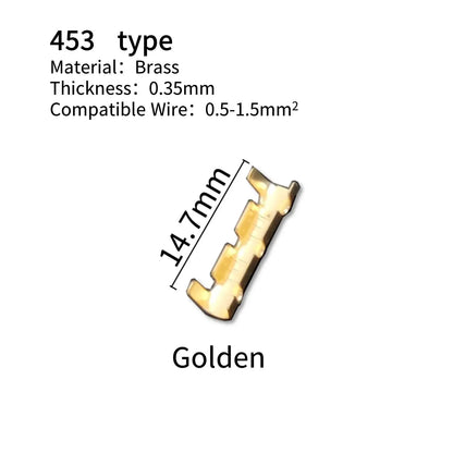 100pcs 453/453C U-shaped Terminal Wire Quick Connector Terminal Small Tooth Fascia Terminal 0.5-1.5mm2/2.5-4.0mm2