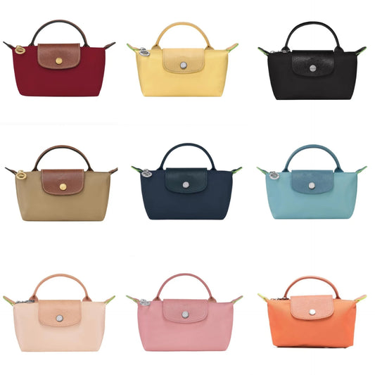 Women's Luxury Shoulder Bags2024 Longchamp Bag Classic Colorblocking Folding Bag Waterproof Tote Dumpling Bag Longchamp Tote Bag