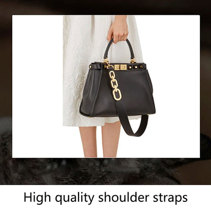 TINBERON Bags Accessories High Quality Shoulder Straps Genuine Leather Bag Strap Metal Rivet Shoulder Strap For Luxury Woman Bag