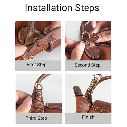 New 3Pcs/Set Bag Strap For Longchamp Mini Bag Free Punching Modification Transformation Accessories for Mini Bag Shoulder Strap