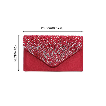 Evening Bag Fashionable Envelope Large-Capacity Girl Handbag Glitter Clutch Bags Wedding Party Prom Bridal Celebration