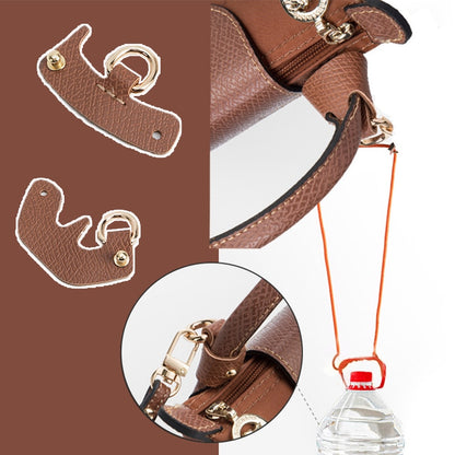 Enhance Your Longchamp Mini Bag: A Stylish Transformation with Genuine Leather Shoulder Strap and Punch-Free Crossbody Conversion Accessories for Women