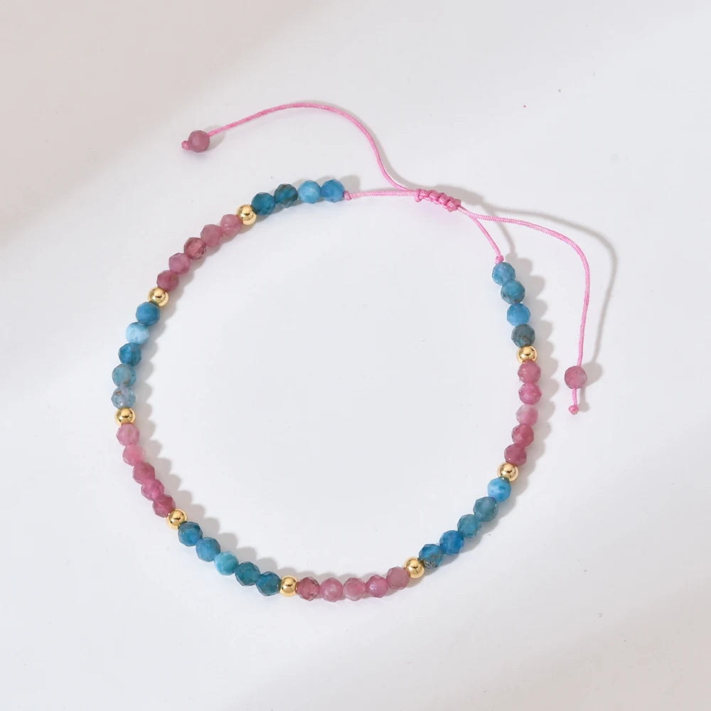 ZMZY Minimalism Boho Design Small Beads Natural Stone Bracelets Women Energy Stone Handmade Quartz Pulsera Jewelry