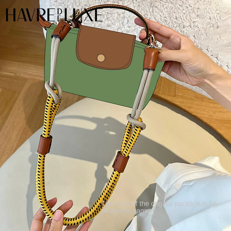 HAVREDELUXE Bag Strap For Longchamp Mini Bag Modified Noylon Bag Strap Rope Strap 78cm/100CM Shoulder Strap