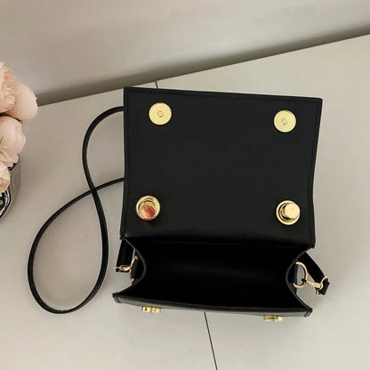 Solid Pu Leather Shoulder Bag Fashion Designer Handbags Top Handle Bags for Women Casual Crossbody Bags Luxury Bag