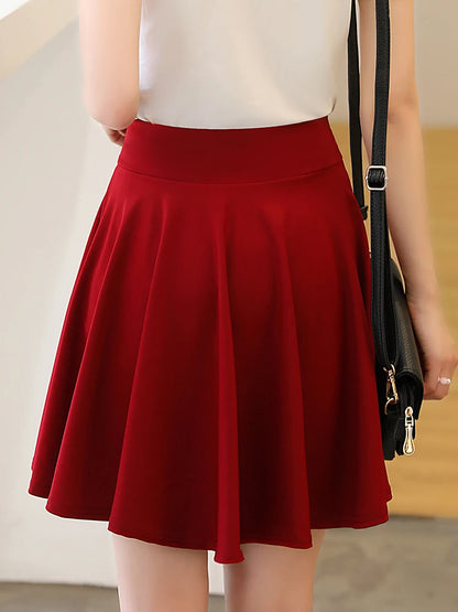 SURMIITRO Shorts Skirts Womens 2024 Summer Fashion School Korean Style Red Black Mini Aesthetic Pleated High Waist Skirt Female