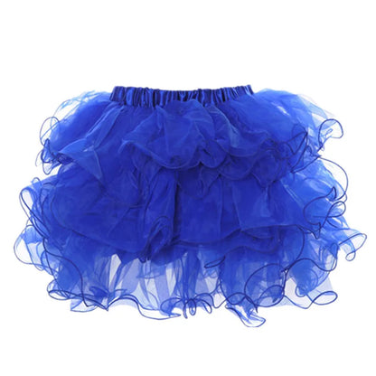 6Colors Extra Fluffy Teenage Girl Adult Women Pettiskirt Pleated Tutu Skirt Candy Color Party Dance Bubble Skirt Christmas Gifts