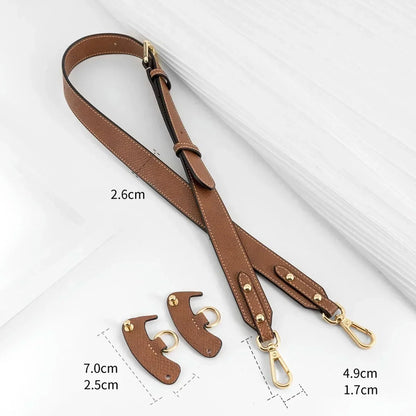 Bag Shoulder Strap For Longchamp Short Handle Bag Adjustable Free Punching Modified Messenger Strap Real Leather Shoulder Strap