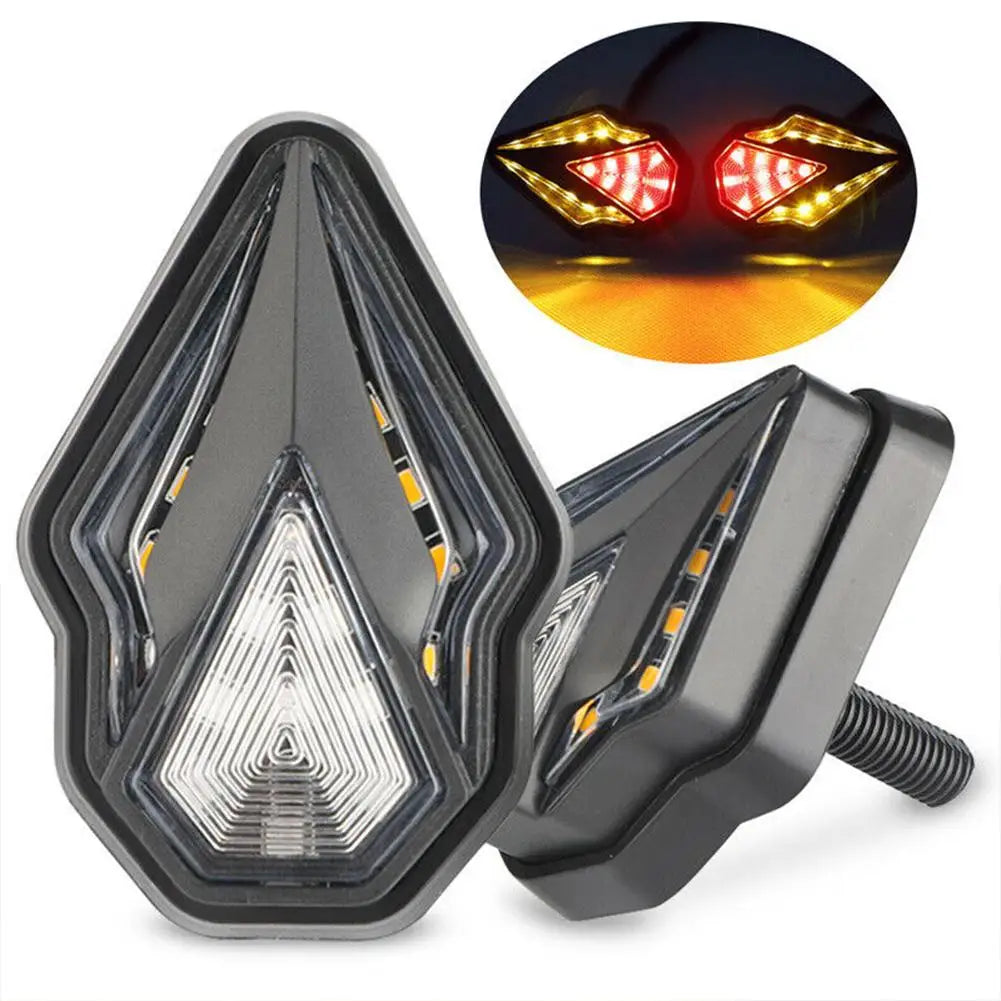 2 Pcs Motorcycle Led Turn Signal Dc 12v Flush Mount Indicators Turn Lights Mobile Drlindicator Lights Motorcycle Accessories