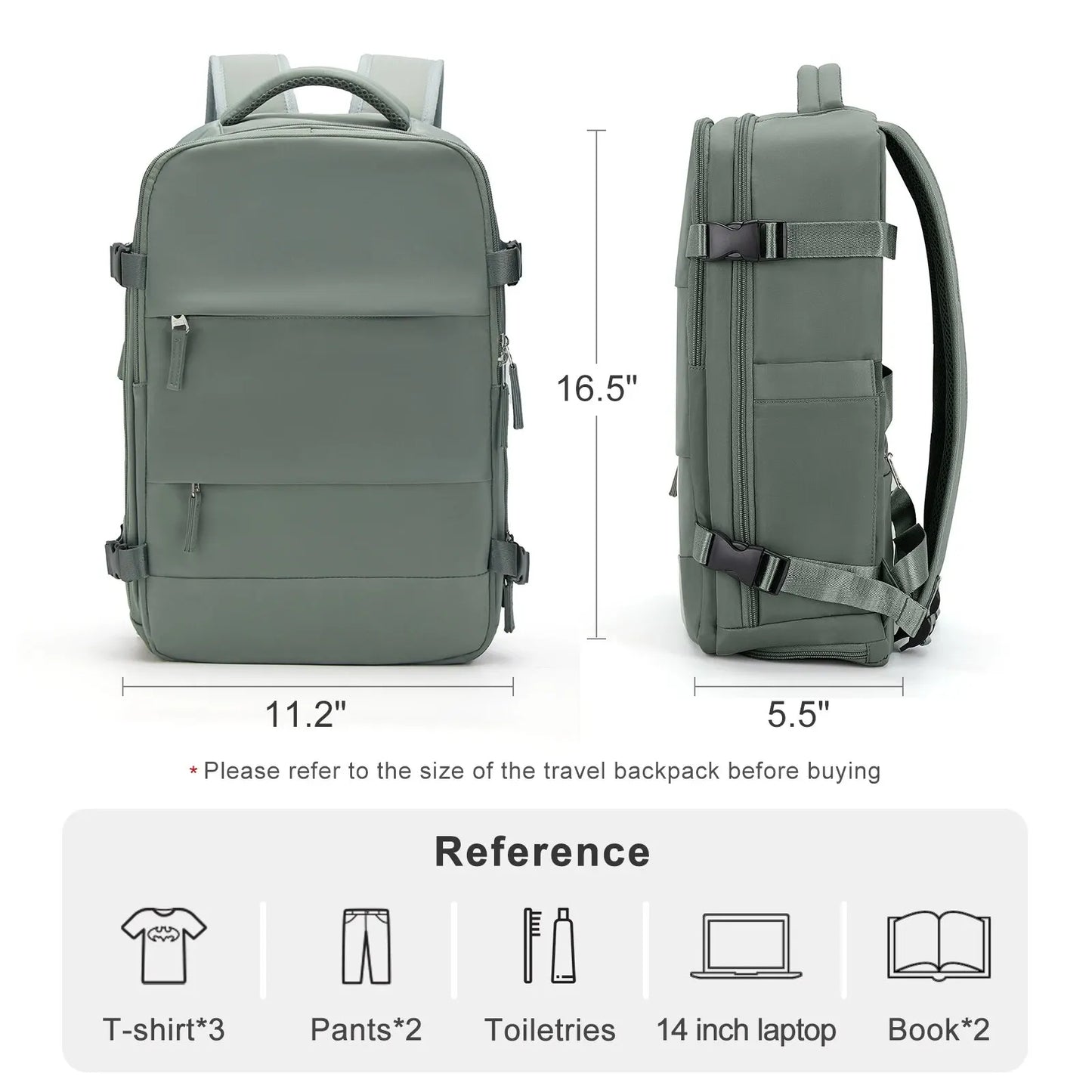 Likros Cabin Max Bag Travel Backpack Women Men Business Waterproof Laptop Airplane Backpack Luggage Student Girls School Bag