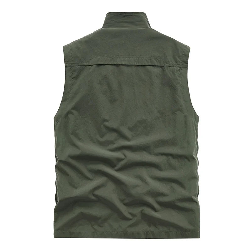 Sleeveless Jacket Waist Coat Men Summer Vest Man Tactical Military Parka Work Men's Clothing Free Shipping Hunting Vests Fishing