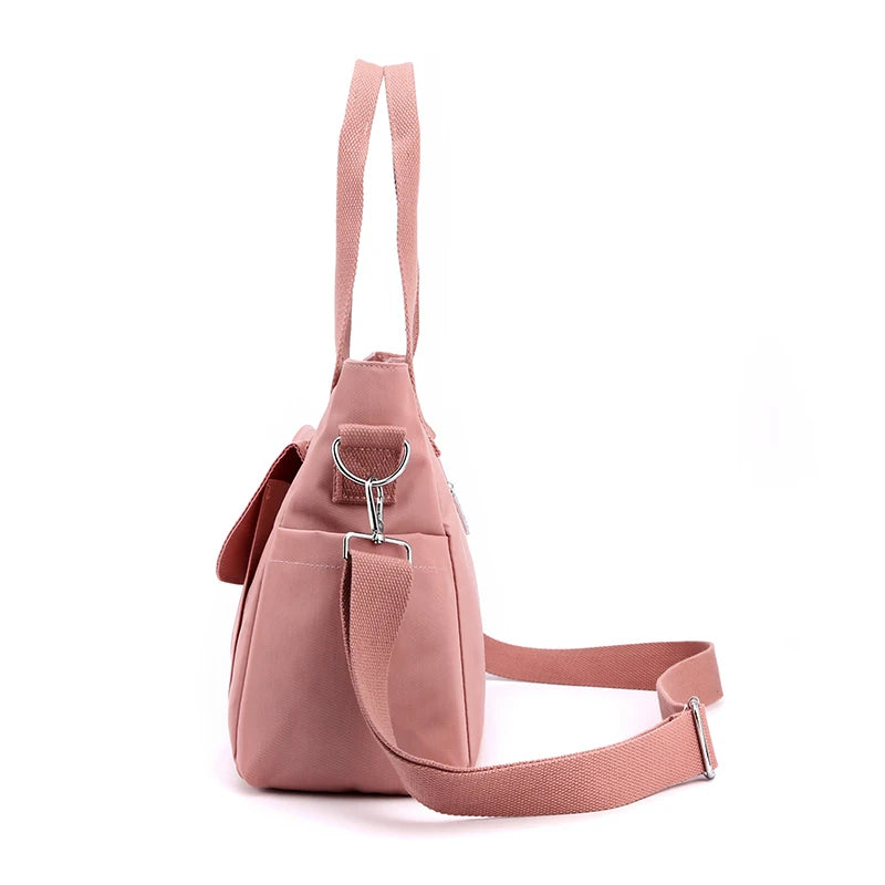 Tote Bag Handbag Shoulder Bag for Women Nylon Waterproof Large Capacity Shopping CrossBody Bag Ladies Messenger Bag